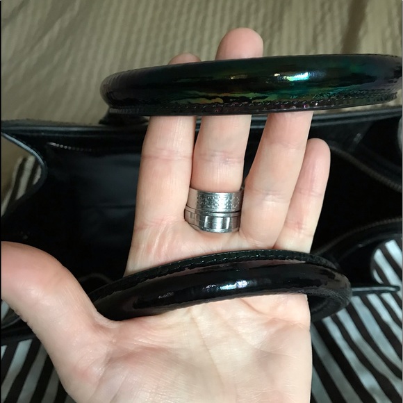 SOLD💜💙Henri Bendel large Petrol Rivington - Picture 7 of 7